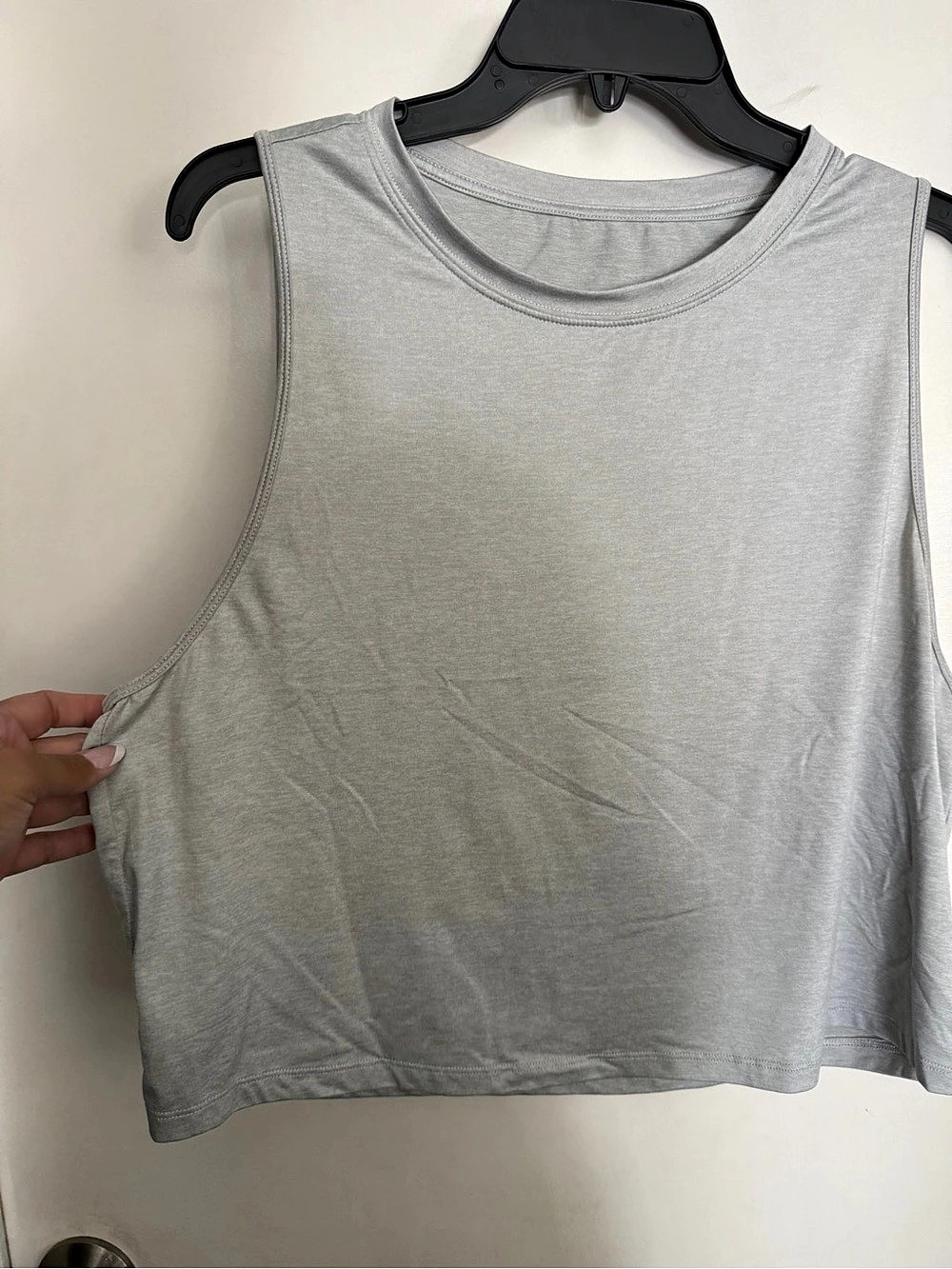 Fabletics Gray Muscle Tank Like New size XL